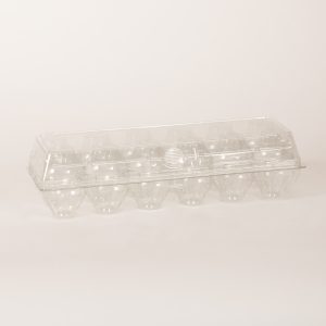 Super Jumbo Tri-fold Plastic Egg Carton